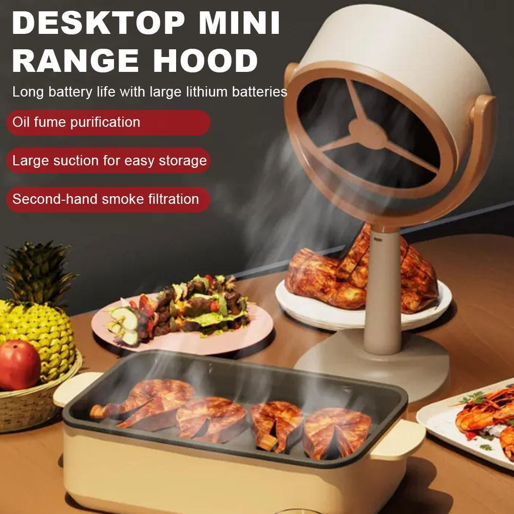 Smoke Away Purifier Fan Rechargeable, Smoke Fan for Smoking Indoors, Household Small Desktop Range Hood Portable Smoke #air# Purifier Fan I9P1