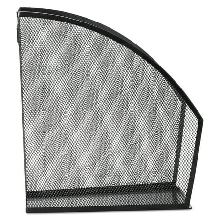 Rolodex Standard Rolled Mesh Steel Magazine File, 5 1/2 x 10 3/8 x 11 4/5, Black