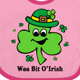 thumbnail image 4 of Inktastic Wee Bit O'irish Boys or Girls Baby Bib, 4 of 4