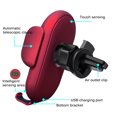 thumbnail image 2 of Cargador Inalámbrico Para Automóvil Cargador Inalámbrico De Carga Rápida De 10 W Cargador Con Detección De Infrarrojos Con Lámpara Led Soporte Para Teléfono Giratorio De Sujeción Automática De Doble Moyic VI004344-00, 2 of 5