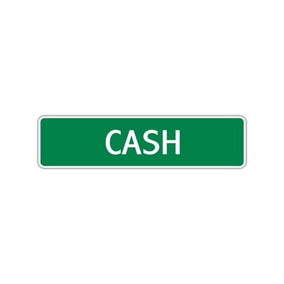 Cash Boys Children Name Kids Letter Printed Label Wall Plaque Decoration Indoor Outdoor Aluminum Sign 4"x13.5"