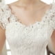 thumbnail image 4 of Vestido de boda de talla grande de primavera con hilo, ajustado, adelgazante, con hombros descubiertos y encaje floral para mujer, 4 of 5