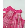 thumbnail image 4 of Big Girls Clothes Big Girls Tulle Dress 7Y Girls Summer Halter Dress 8Y Girls Sleeveless Solid Color Floral Dress Rose Red, 4 of 8