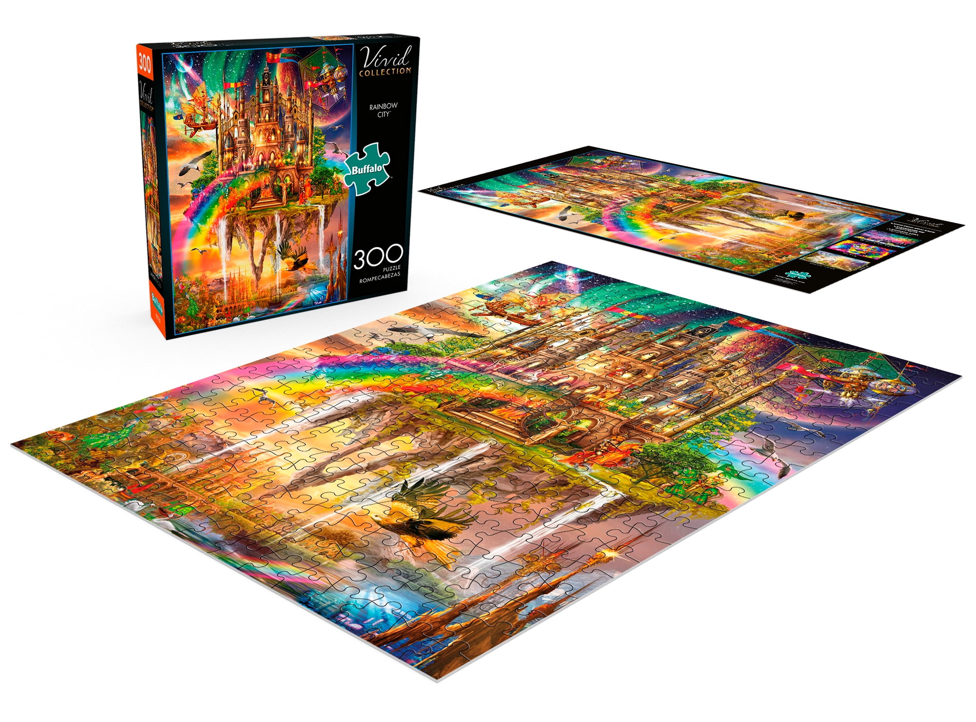 Buffalo Games Large Vivid Collection - Rainbow City - 300 Piece