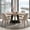Brown & Black, variant on MAYEERTY 47 Inch Farmhouse Round Dining Table, Wooden Kitchen Dinner Table for 4 People with Sturdy Metal Frame