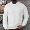 thumbnail image 1 of pstuiky camisa de manga larga para hombre, Suéter deportivo informal de manga larga con cuello redondo y color liso para hombre camisetas de hombre l, 1 of 9