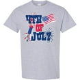 thumbnail image 3 of Inktastic 4th of July with Fireworks American Flag and Rocket T-Shirt, 3 of 5