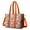 Pioneer Flower Floral-2, variant on Teacher Tote Bag,Pioneer Flower Floral Print Pattern Teacher Utility Tote Bag,Large Work Tote Bags for Women with Multiple Pockets,Top Zipper Closure,13.8x10.6x6.7 Inch