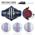 thumbnail image 3 of Liner de Balle de Golf Rotatif à 360 Degrés, Marqueur, Stylo de Positionnement pour Golf, Outils de Golf Rouges, 3 of 6