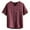 Wine, variant on Chbgutlmr Men's Linen Shirts Short Sleeve V Neck Curved Hem Knot Front Blouse Casual Loose Summer Lightweight Breathable Tops