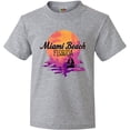 thumbnail image 3 of Inktastic Miami Beach Florida Vacation Sunset Youth T-Shirt, 3 of 5