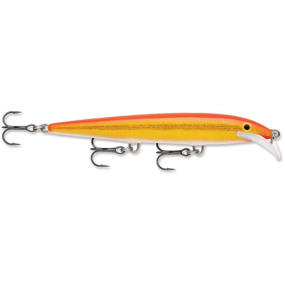 Rapala Scatter Rap Minnow Jerkbait 11 Gold Fluorescent Red