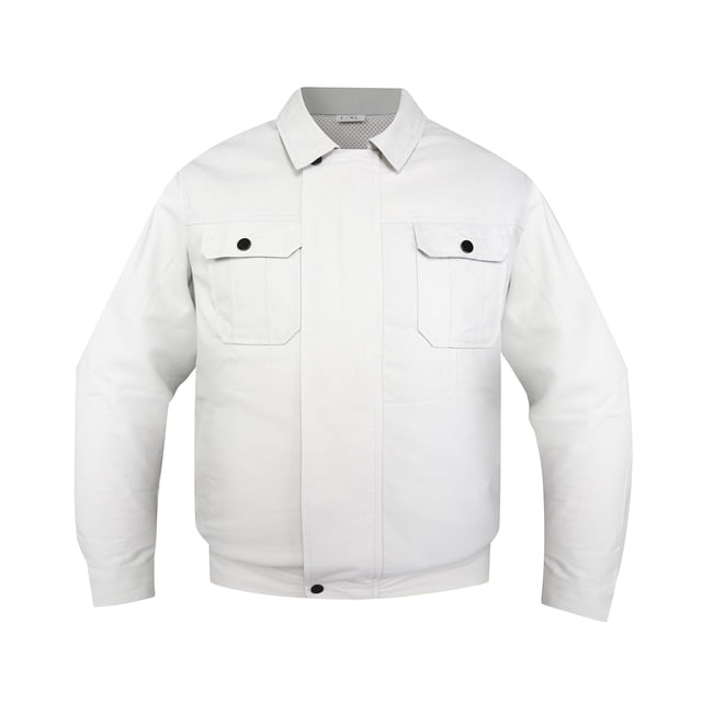 Chaqueta con ventiladores para enfriamiento instantáneo, ideal para deportes al aire libre y trabajo en condiciones de calor, tallas 2XL-3XL, color gris, protección UV.