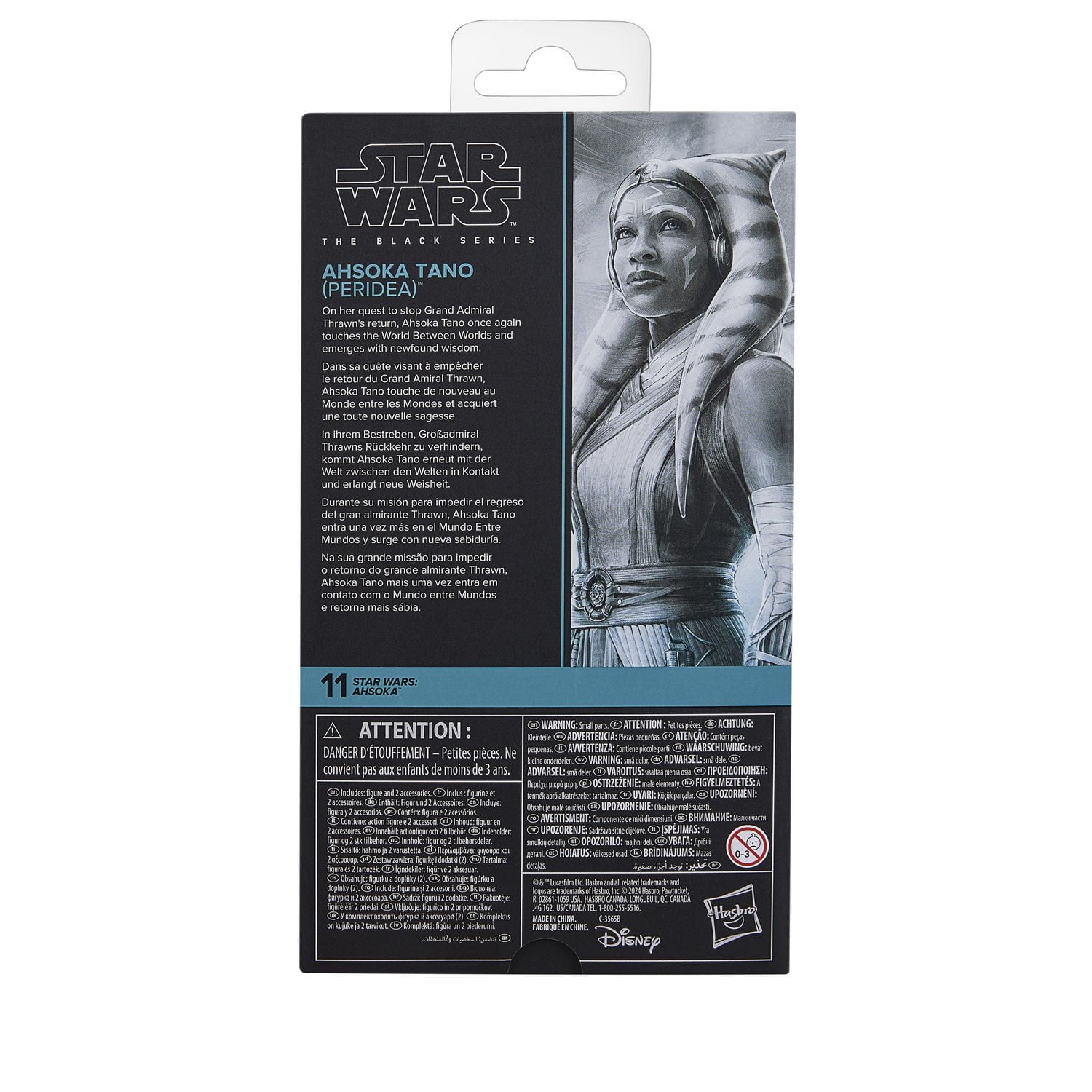 Star Wars The Black Series Ahsoka Tano (Peridea) Collectible Action Figure (6”)