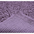 thumbnail image 2 of Home Weavers Fantasia Collection Toilet Rugs U Shaped Contour, Bathroom Rug, Non-Slip Contour Mat for Bathroom, 100% Cotton Soft & Water Absorbent, Machine Washable, 20"x20" Contour Purple, 2 of 5