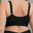 thumbnail image 5 of Loopsun Womens Bras Plus Size, Bras for Women, Women's Large Cup Front Buckle Fashion Printed Oversized Underwear Bra Black L, 5 of 5