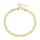 thumbnail image 1 of Todo acero inoxidable, tobillera para mujer, 4 mm, chapada en oro al vacío, cadena plana para el tobillo, para mujer, 1 of 6
