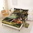 thumbnail image 2 of Erosebridal Jungle Animal Lions Queen Sheet Sets,Natural Scenery Bed Set For Boys Kids 4-Piece, 2 of 6