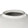 thumbnail image 5 of DecMode 8" x 15" White Ceramic Rounded Hourglass Decorative Jars with Lid and Ball Knob, 1-Piece, 5 of 9