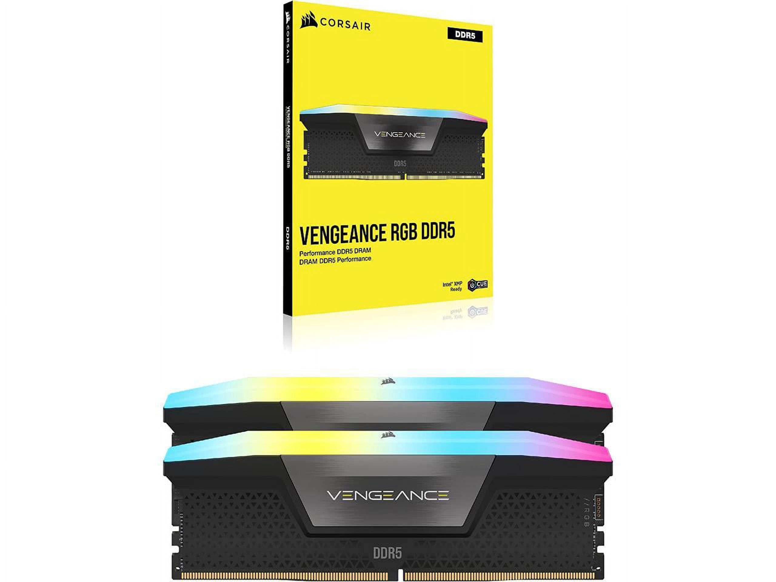 Corsair - Vengeance DDR5 32 Go (2 x 16 Go) 6000 MHz CL36 - Noir - RAM PC -  Rue du Commerce