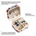 thumbnail image 2 of Rhino Travel Portable Square Jewelry Box Earring Necklace Bracelet Organizer Storage Display Case Holder Stand Decorative Box Organize, 2 of 6