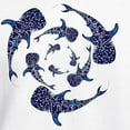 thumbnail image 3 of CafePress - Whale Sahrk Blue Spiral Hooded Sweatshirt - Pullover Hoodie, Hooded Sweatshirt, 3 of 4