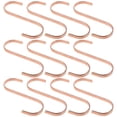thumbnail image 5 of Tiny S Hooks Practical Design Metal Hanging Hooks for Home Organization Rose Gold 12Pcs, 5 of 5