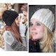 thumbnail image 2 of Ladies Bobble Hat Winter Beanie Hats Cable Knitted Cap With Faux Fur Pom Pom, 2 of 3