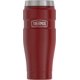 thumbnail image 1 of Vaso de Viaje Thermos Rojo Mate Aislamiento al Vacío Acero Inoxidable 16 Onzas, 1 of 7