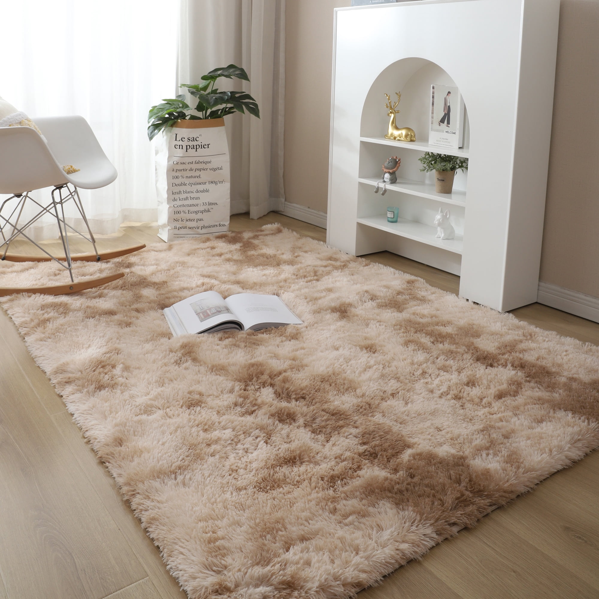 YouLoveIt Area Rugs Rectangle Plush Area Rug Non-Slip Floor Mat Carpet ...
