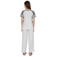thumbnail image 4 of Inkmeso Solid Sleepwear Pajama Set For WoMen's Raglan Sleeve Nightwear Pj Loungewear Sets, 4 of 7