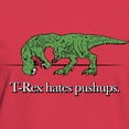 thumbnail image 3 of CafePress - T Rex Hates Pushups Women's Dark T Shirt - Women's Traditional Fit Dark T-Shirt, 3 of 4
