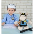 thumbnail image 7 of DolliBu Standing Moose Police Officer Plush Toy - Soft Moose Cop Stuffed Animal Dress Up with Cute Cop Uniform and Cap Outfit - 13.5 Inches, 7 of 7