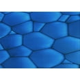 thumbnail image 1 of Ahgly Company Indoor Rectangle Patterned Neon Blue Area Rugs, 2' x 3', 1 of 6