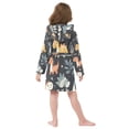 thumbnail image 7 of FORMRS Niños Bathrobe Unisex Hooded Robe Soft Plush Pajamas Sleepwear, Size 10-12T, Orange Dinosaur, 7 of 7