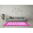 thumbnail image 3 of Ahgly Company Indoor Square Oriental Purple Traditional Area Rugs, 8' Square, 3 of 4