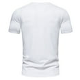 thumbnail image 5 of BADHUB Men's Slim Fit Short Sleeve T Shirts Zipper Pocket Lightweight Crew Neck Tee Shirt Solid Color Soft T Shirt White XXL, 5 of 5
