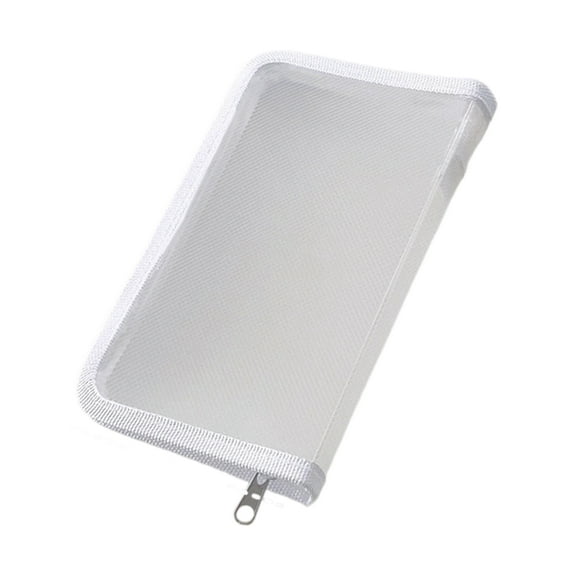 Clear File Storage Pouches Zippered Closure Receipt Folder Small Document Organiser Case For Office School Supplies