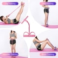 thumbnail image 5 of Exercise Resistance Bands with Handles Foot Pedal 4 Tube Set for Home Gym Full Body Workout, 5 of 7