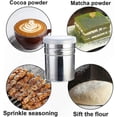 thumbnail image 3 of Stainless Steel Cocoa Sifter with Lid and 16 Templates for Powdered Chocolate, 3 of 5