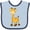 Blue and Navy, variant on Inktastic Cute Baby Giraffe Boys or Girls Baby Bib