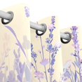 thumbnail image 3 of Lavender Grass Room Blackout Cutrains Original Design Summer Thermal Insulated Curtain for Home, Living Room, Bedroom, Offices, Kitchen 72 x 55 Inch x 2 Panels, 3 of 4