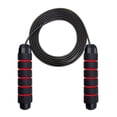 thumbnail image 1 of With Ball Bearings Adjustable Tangle-Free Speed Wire Jump Rope Workout with Foam Handles for Fitness Home Workouts and Slim Body, 1 of 6