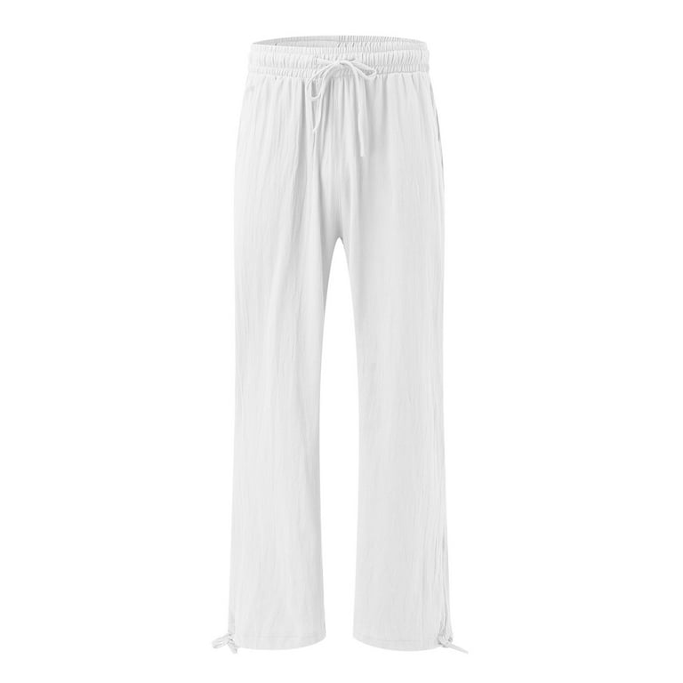【BAON】Dyuuseu Summer Cotton Wide Pants Susanny Women's Drawstring Flowy Summer Trousers Cotton