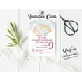 thumbnail image 3 of Darling Souvenir Blue Birthday Invitation Card Printable Fill or Write In Blank Invites Party Supplies Pack Of 28 5 x 7 Inches, 3 of 5