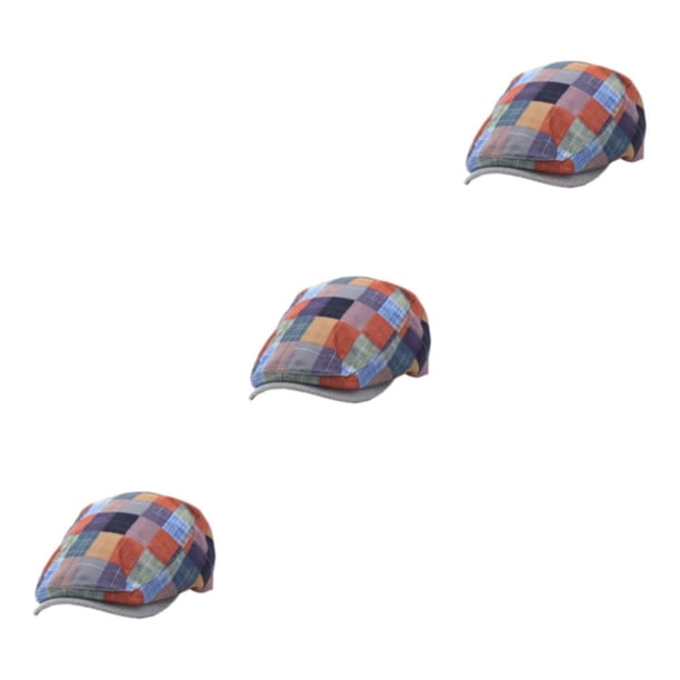 Jumpingount Gorra De Vendedor De Periódicos Transpirable Cabeza Fresca Y Elegante Boinas Largas Durante Todo El Día Gorra Plana Gorras De Type1 NO1