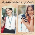 thumbnail image 5 of 1 Box ID Badge Holder Cute 2Pcs Flower Lanyards Vertical Name Tag ID Protector Hard Plastic ID Badges Holders Breakaway Detachable Neck Lanyard and Wrist Lanyard for Women Teachers Nurses, 5 of 9