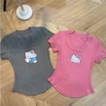 thumbnail image 3 of Camiseta Kawaii Sanrio Hello Kitty Mujer Pantalones Cortos Algodón Deng Xun, 3 of 3