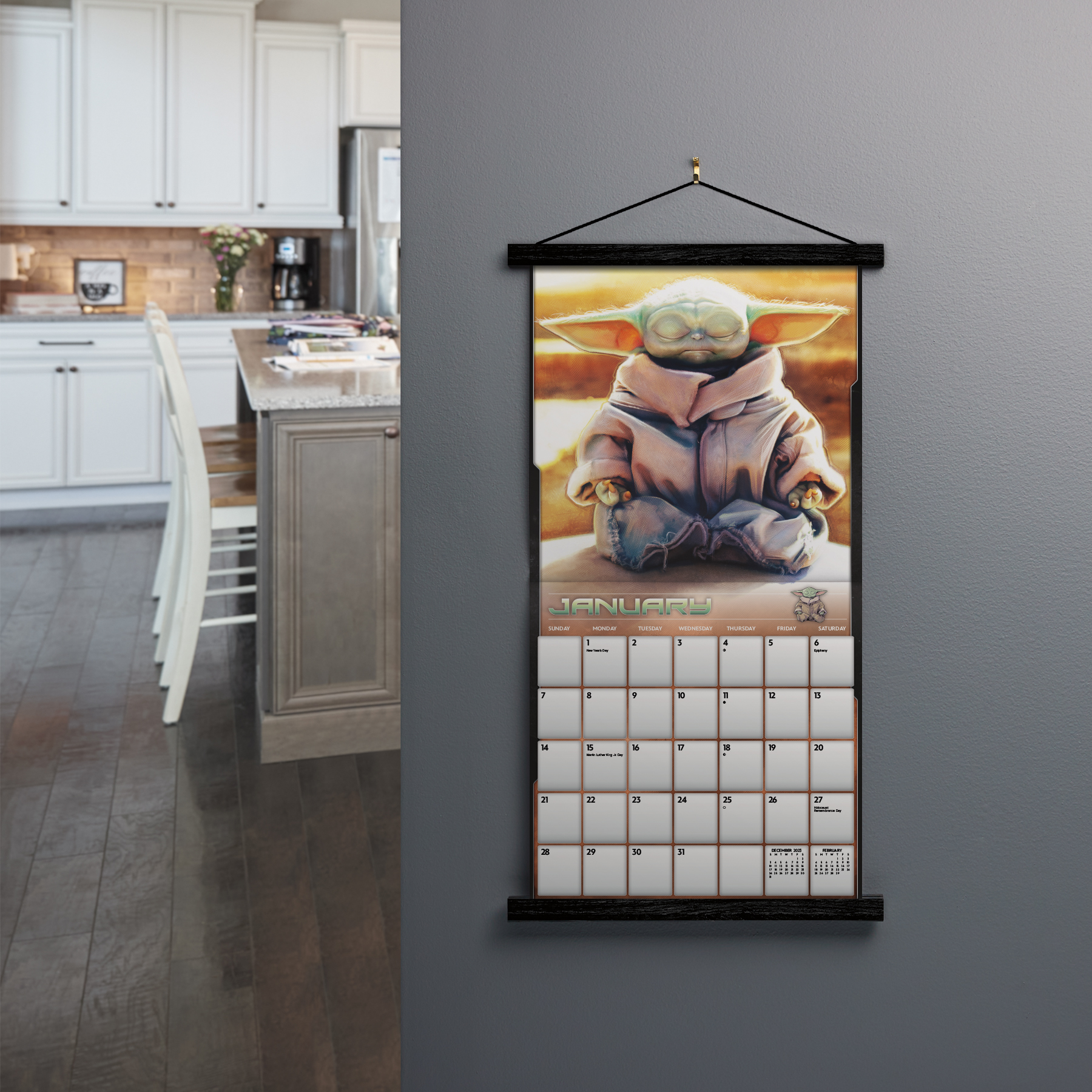 Trends International 2024 Star Wars: The Mandalorian - The Child Wall  Calendar & Magnetic Frame - Walmart.com