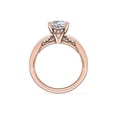 thumbnail image 2 of 1.15 T.C.W Princess Shape Natural Diamond Latest Design Solitaire Wedding Ring for Ladies Solid 14K Rose Gold Size 8, 2 of 8
